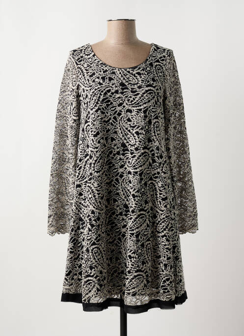 Robe mi-longue noir CHOKLATE pour femme