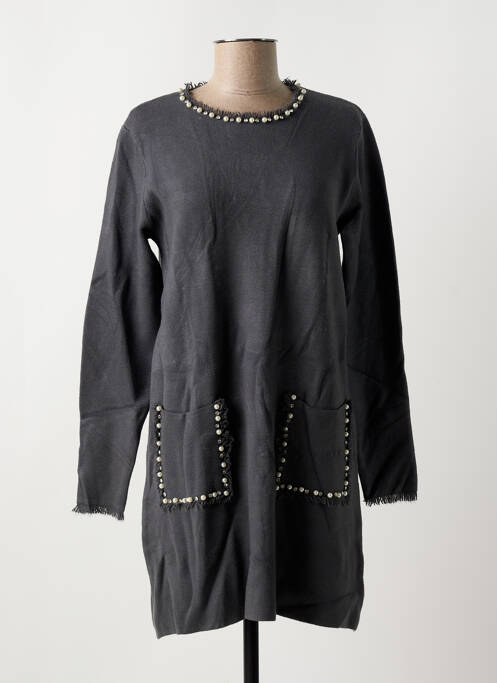 Robe pull gris BLUOLTRE pour femme
