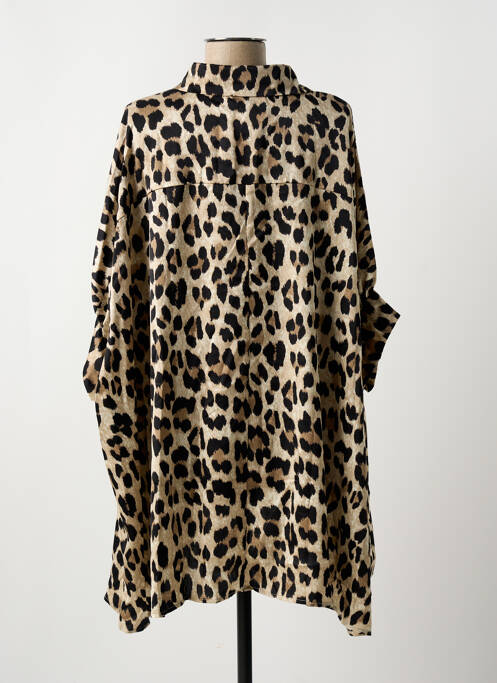 Tunique manches longues beige JS MILLENIUM pour femme