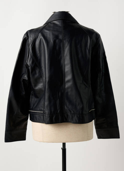 Veste simili cuir noir ESCANDELLE pour femme