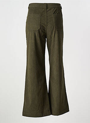 Pantalon flare coupe évasée vert EMMA ELLA femme