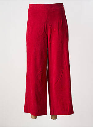 Pantalon flare coupe évasée rouge HIPPOCAMPE femme