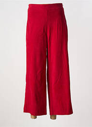 Pantalon flare coupe évasée rouge HIPPOCAMPE femme
