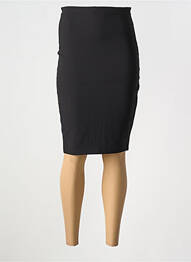 Jupe mi-longue coupe droite noir LULUMARY femme