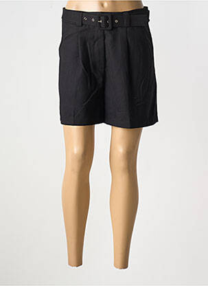 Short fermeture zippée sous rabat avec crochet noir CAPSULE femme