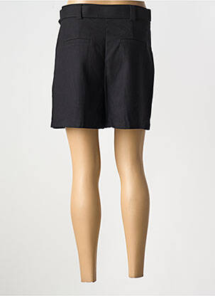 Short fermeture zippée sous rabat avec crochet noir CAPSULE femme