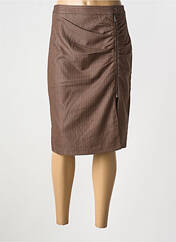 Jupe mi-longue marron LULUMARY pour femme seconde vue