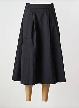 Jupe mi-longue noir CHIC & JEUNE pour femme
