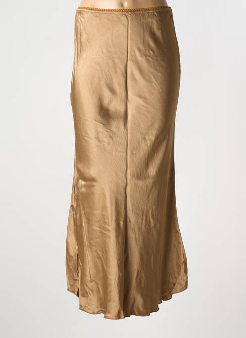 Jupe longue or IZZY pour femme