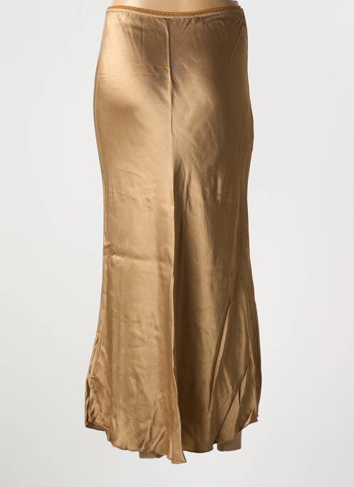 Jupe longue or IZZY pour femme