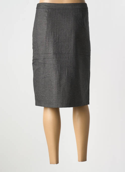 Jupe mi-longue gris LULUMARY pour femme