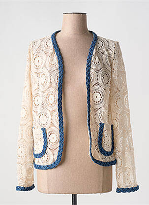 Veste casual coupe cintrée beige ONADO femme
