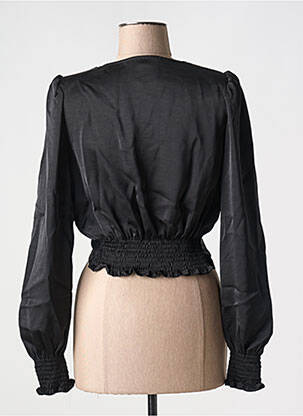 Top coupe cintrée manches longues noir MARAISLISE femme