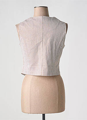Gilet sans manche coupe cintrée beige LULUMARY femme