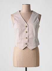 Gilet sans manche beige LULUMARY pour femme seconde vue