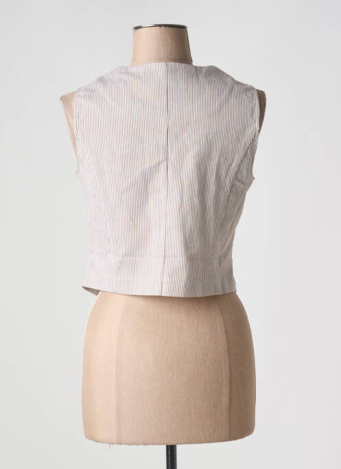 Gilet sans manche beige LULUMARY pour femme