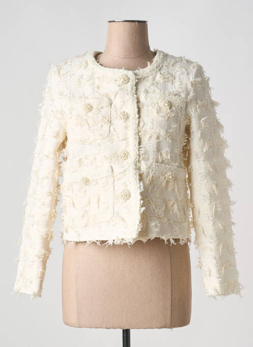 Veste casual beige ELLI WHITE pour femme