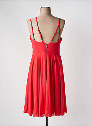 Robe mi-longue tissage crêpe fines bretelles orange CHARM'S femme