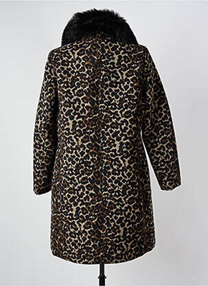 Manteau long poches sans capuche noir JUS D'ORANGE femme