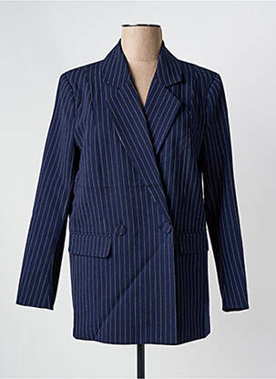 Blazer fausses poches bleu LULUMARY femme