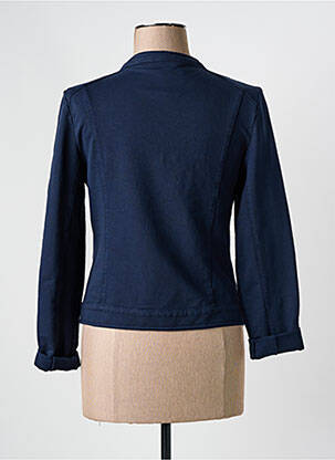 Veste casual col rond bleu EMPORIUM femme