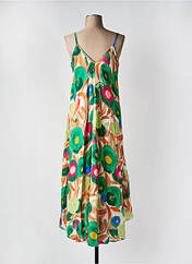 Robe mi-longue vert MADE IN ITALY pour femme seconde vue