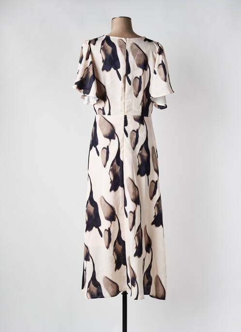 Robe longue beige ELLI WHITE pour femme