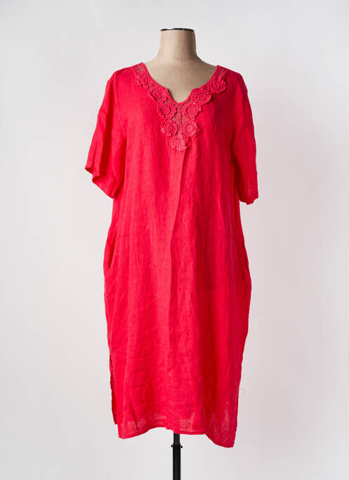 Robe mi-longue rouge C.VALENTYNE pour femme