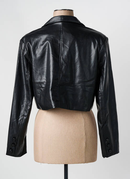Veste simili cuir noir DROLE DE COPINE pour femme