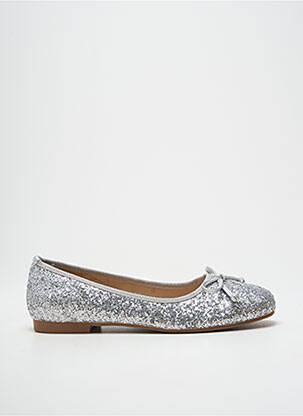 Ballerines type de semelle amortissante talon plat jusqu'à 3cm argent FINDLAY femme