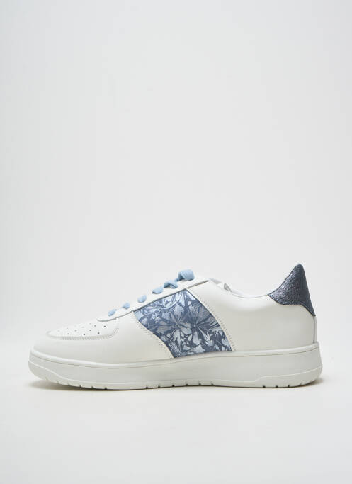 Baskets matière lisse talon plat jusqu'à 3cm blanc FINDLAY femme
