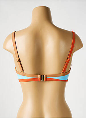 Haut de maillot de bain bretelles élastiquées brassieres bleu PILZER femme