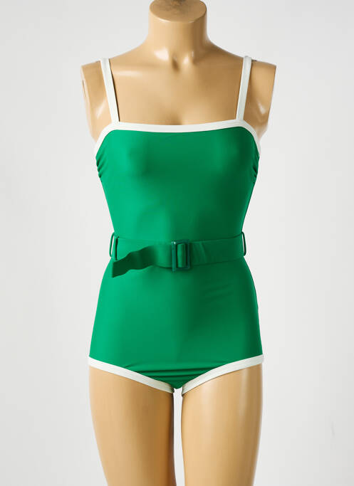 Maillot de bain 1 pièce vert PILZER pour femme