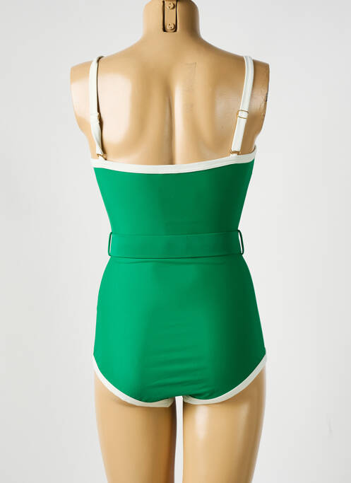 Maillot de bain 1 pièce vert PILZER pour femme