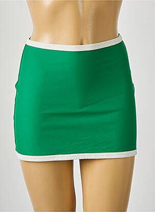 Jupe courte taille élastique vert PILZER femme