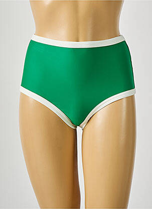 Bas de maillot de bain stretch culotte vert PILZER femme