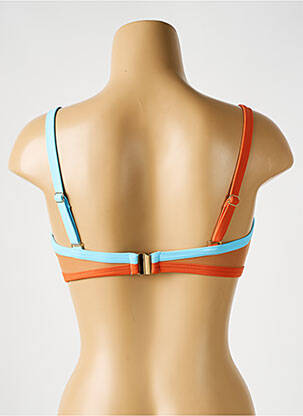 Haut de maillot de bain stretch haut bandeau orange PILZER femme