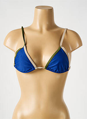 Haut de maillot de bain stretch haut triangles bleu PILZER femme