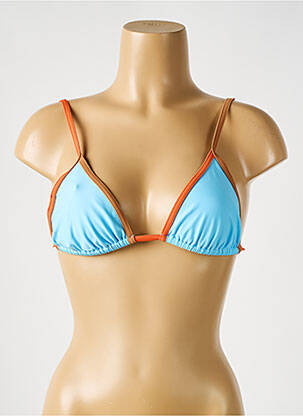 Haut de maillot de bain stretch haut triangles bleu clair PILZER femme