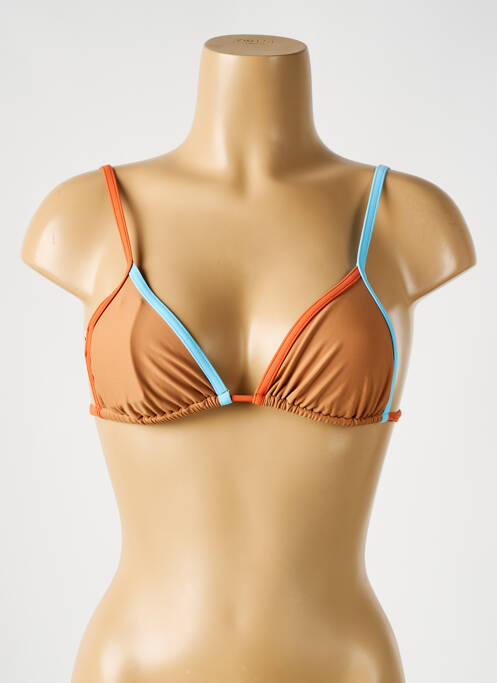 Haut de maillot de bain marron PILZER pour femme