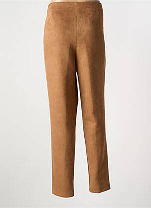 Pantalon slim taille haute taille haute marron FRANCE RIVOIRE femme
