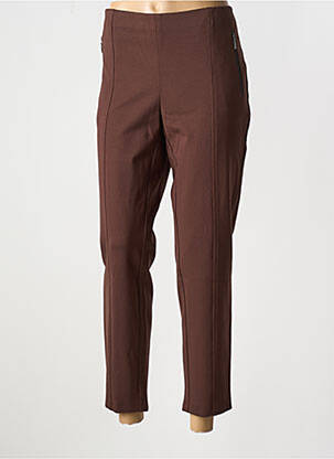 Jegging tissage jersey taille normale marron STARK femme