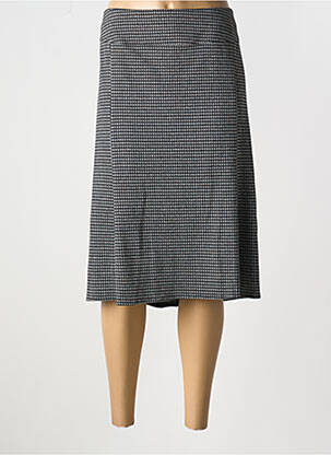 Jupe mi-longue coupe évasée noir FRANCE RIVOIRE femme