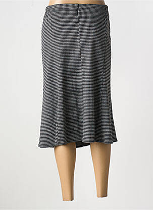 Jupe mi-longue coupe évasée noir FRANCE RIVOIRE femme