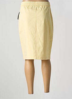 Jupe mi-longue coupe droite jaune FRANK WALDER femme