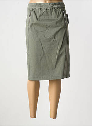 Jupe mi-longue coupe droite vert FRANK WALDER femme