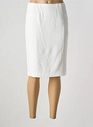 Jupe mi-longue coupe droite blanc SOMMERMANN femme
