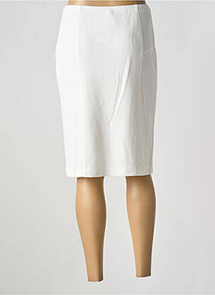 Jupe mi-longue coupe droite blanc SOMMERMANN femme