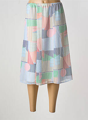 Jupe mi-longue taille normale bleu SOMMERMANN femme