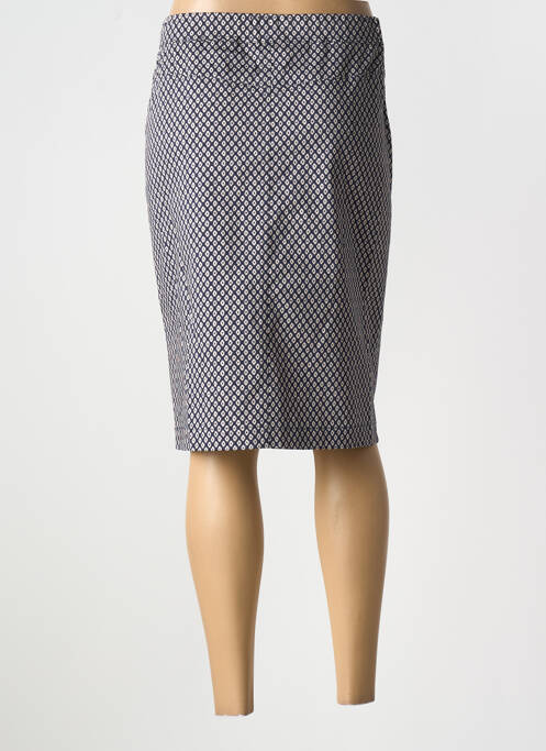 Jupe mi-longue bleu FRANK WALDER pour femme